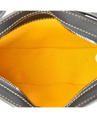 Hirondelle Shoulder Bag Coated Canvas and Leather