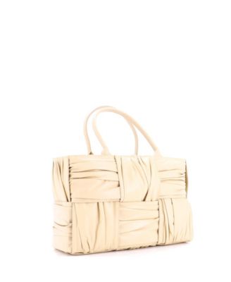 Medium Arco Tote Maxi Intrecciato Plisse Leather