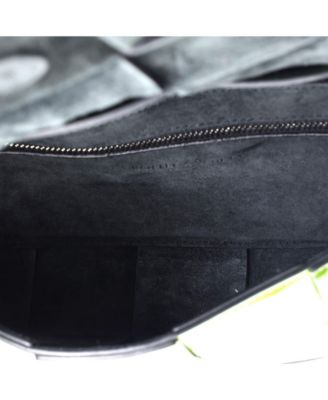 Cassette Crossbody Bag Maxi Intrecciato Crinkled Metallic Leather