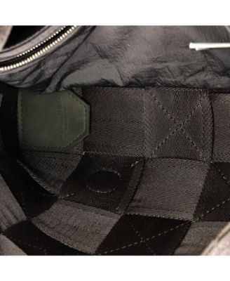 Large Cassette Crossbody Bag Maxi Intrecciato Webbed Canvas