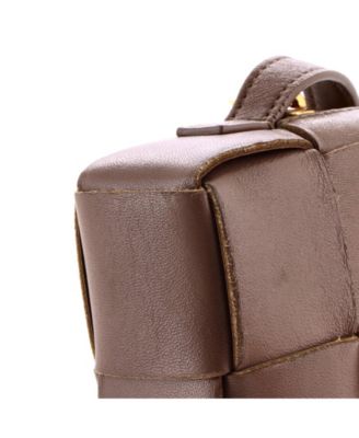 Mini Cassette Zip Phone Crossbody Bag Maxi Intrecciato Leather