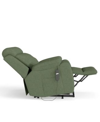 Snowflake Velvet Lift Chair for Seniors with Remote Control, Electric Recliner Sofa for Elderly, Soft Fabric Power Chair