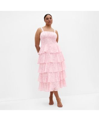 Women's Plus Size Daniela Ruffle Tier Dress