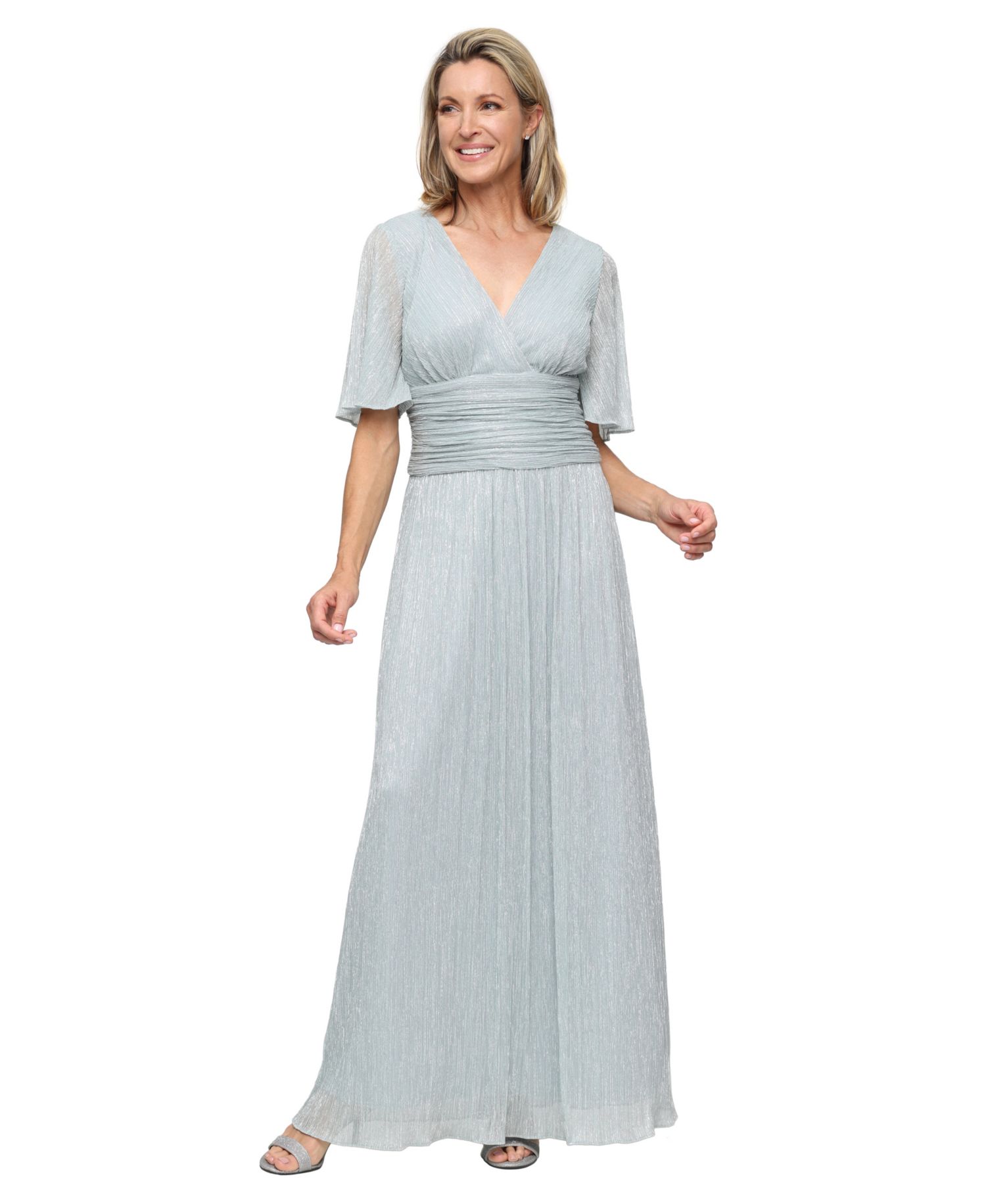 Women's V-Neck A-Line Ball Gown