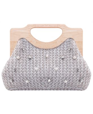 Solei Straw Small Clutch Handbag