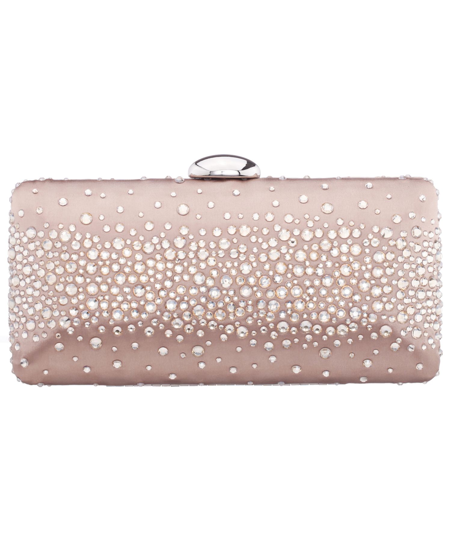 Crystal Scatter Pattern Minaudiere Small Clutch Handbag
