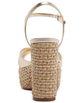 Women's Keefa Raffia Round Toe Sandals