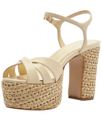 Women's Keefa Raffia Round Toe Sandals