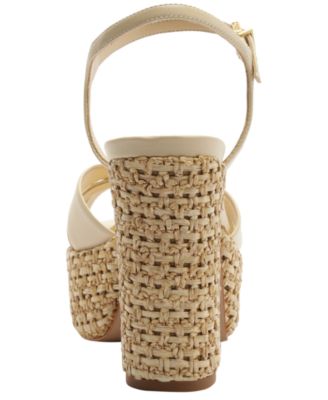 Women's Keefa Raffia Round Toe Sandals