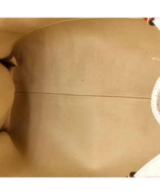 Medium Woody Tote Canvas with Leather