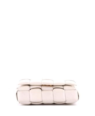 Cassette Chain Crossbody Bag Padded Maxi Intrecciato Leather