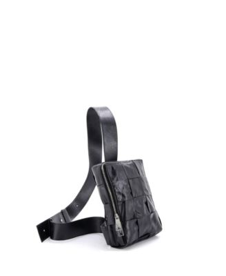 Cassette Sling Crossbody Bag Maxi Intrecciato Leather