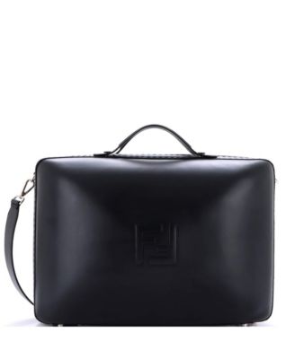 Large FF Zip Around Travel Bag Leather