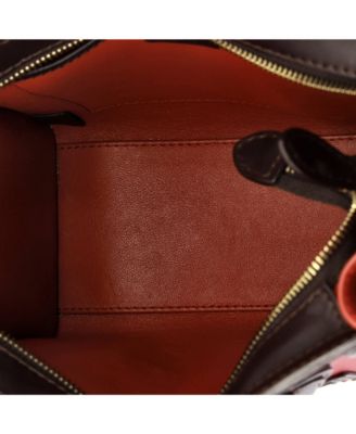 Nano Tricolor Luggage Bag Leather