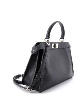 Medium Selleria Peekaboo ISeeU Bag Leather