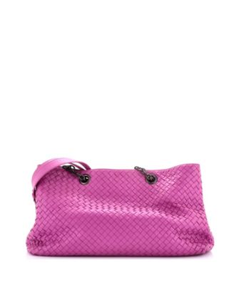 Large Double Chain Tote Intrecciato Nappa