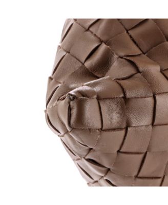 Small Hop Hobo Intrecciato Leather