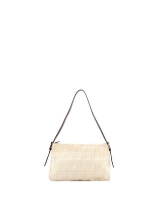 Small Vintage Pocket Shoulder Bag Zucca Canvas