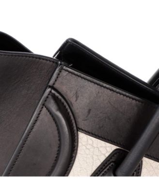 Micro Bicolor Luggage Bag Leather