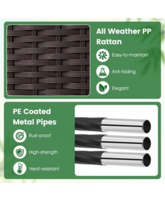 Raised Garden Bed w/Trellis Drain Holes for Climbing Vines Flowers Vegetables
