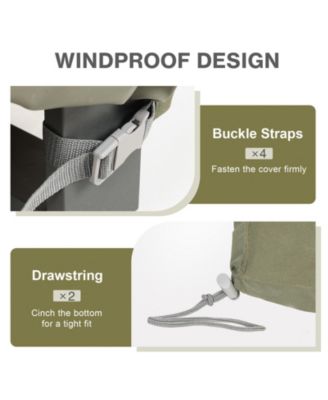 Heavy Duty Outdoor Furniture Set Cover, 600D Waterproof Oxford Patio Sectional Set Cover Covers with Air Vents for Patio Furniture