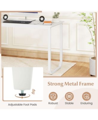 55 in Reversible L Shaped Desk with Drawers and Storage Shelf