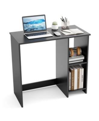 31.5 in Modern Home Office Desk with Storage Compartments