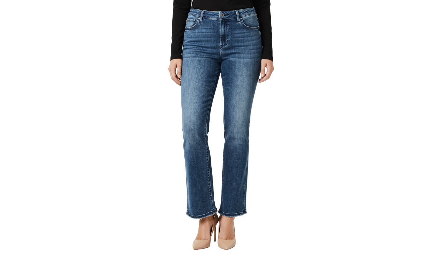 Women's Denim high rise flare in 28" inseam