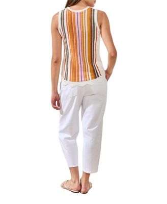 Women's Sleeveless Crew Neck Sweater 