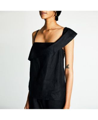 Women's The Wandering Wave top Black