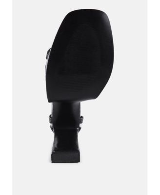 Womens Cutlass High Heeled Chunky Sandals