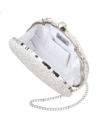 Hera Beaded Shell Shaped Small Clutch Handbag