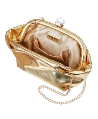 Lyric Soft Metallic Small Clutch Handbag