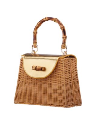 Wicker Basket Small Satchel Bag