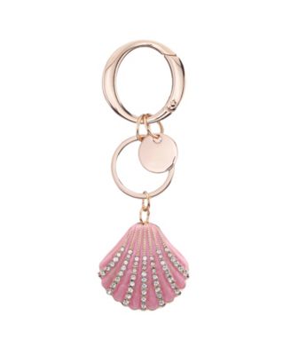 Crystal Cultivated Pearl Seashell Small Bag Charm