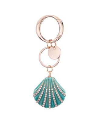 Nina Crystal Cultivated Pearl Seashell Small Bag Charm - Icy Blue