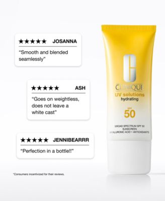 UV Solutions Hydrating Sunscreen SPF 50 with Hyaluronic Acid, 1.3 oz.