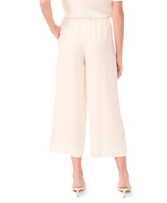 Women's Smocked-Waist Wide-Leg Pants