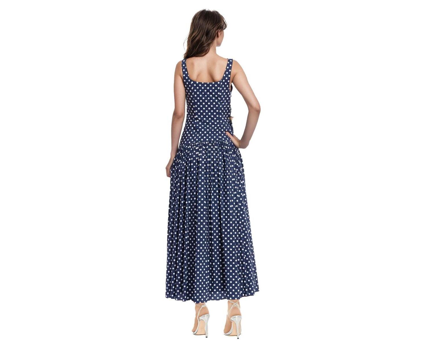 Women's Isla Polka Dot Drop Waist Maxi Dress