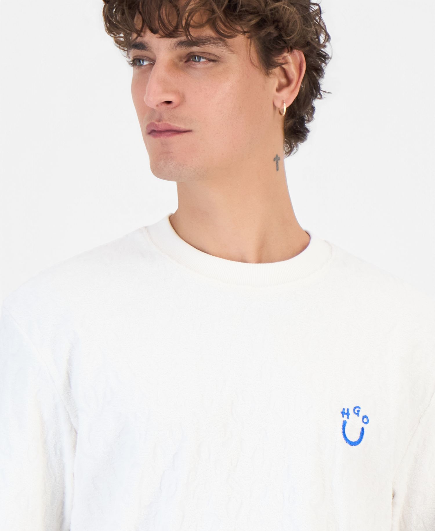 Hugo by Men's Nagutee Cotton Embroidered-Logo T-Shirt