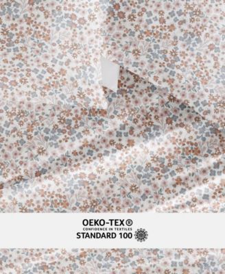 Long Staple 300-Thread Count Cotton Pattern 4-Pc. Sheet Set, Queen