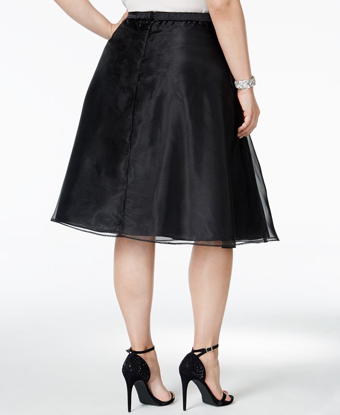 MSK Plus Size Chiffon A-Line Skirt - Macy's