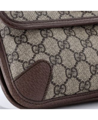 Small Neo Vintage Flap Messenger GG Coated Canvas