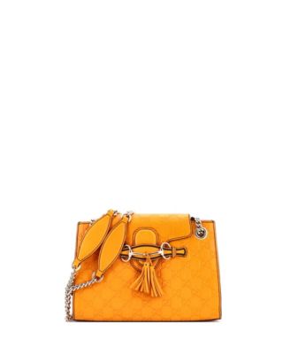 Small Emily Chain Flap Shoulder Bag Guccissima Leather