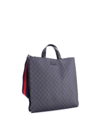 Tall Convertible Soft Open Tote GG Coated Canvas