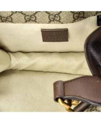 Small Neo Vintage Flap Messenger GG Coated Canvas