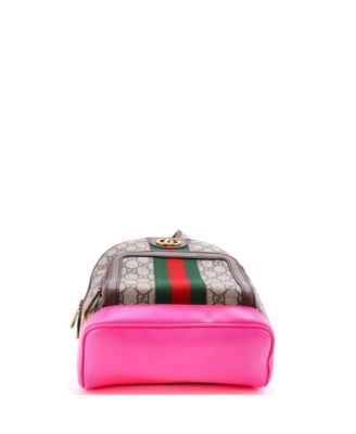 Small Ophidia Backpack GG Coated Canvas and Leather