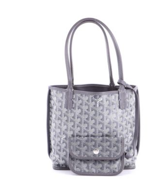 Mini Anjou Reversible Tote Coated Canvas