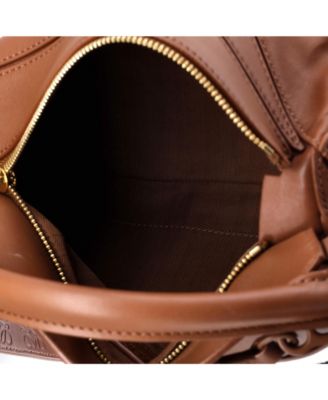 Small Monochrome Puzzle Edge Bag Leather