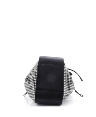 Small Hammock Bag Leather and Tweed